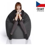 CrazyShop sedací vak Hruška Mega tmavě šedá – Zbozi.Blesk.cz