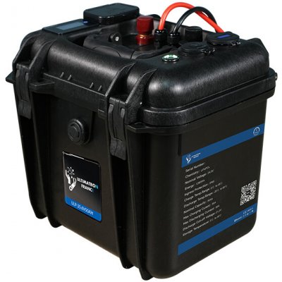 Ultimatron LiFePO4 baterie 25,6V 50Ah 1280Wh voděodolná IP65 v kufru Smart BMS Bluetooth trakční i outdoor použití – Hledejceny.cz