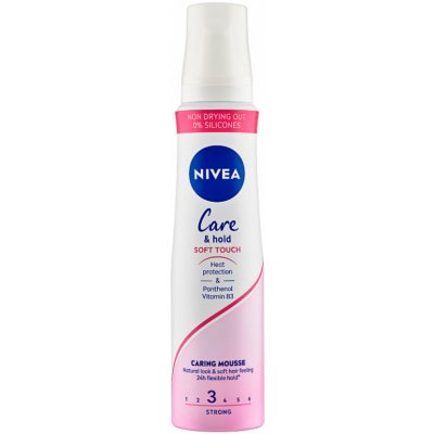Nivea Care & Hold Soft Touch Caring Mousse tužidlo střední fixace 150 ml – Zboží Mobilmania