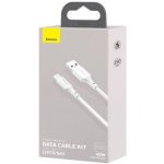 Baseus TZCATZJ-02 2x USB - USB Type C rychlé nabíjení Power Delivery Quick Charge 40 W 5, 1,5m, bílý – Sleviste.cz