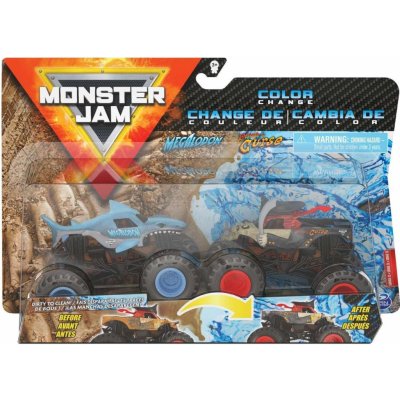 Monster Jam Spin Master 20128653 sada dvojbalení měnící barvu 1:64 – Zboží Mobilmania