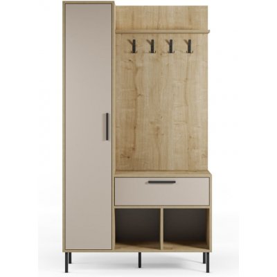 Marckeric Heidy předsíňová sestava béžová přírodní bílá – Zboží Mobilmania