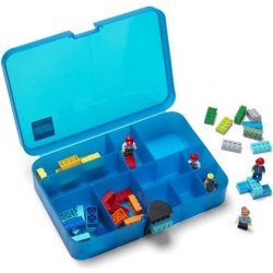 Box a koš na hračky LEGO® Úložný box s přihrádkami modrá 40840800