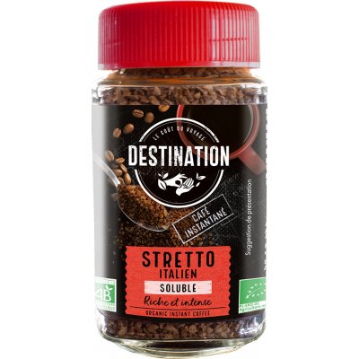 Destination Bio instantní Káva Stretto 100 g