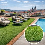 Lano Gazon zelená vyříznout kruh šíře 4 m – Zboží Dáma