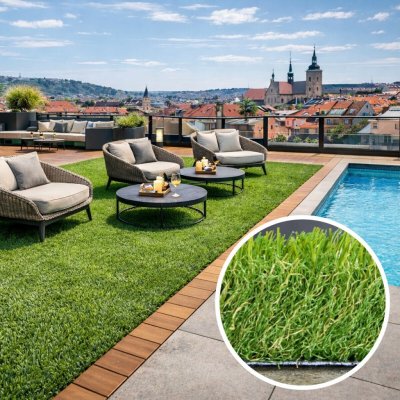 Lano Gazon zelená vyříznout kruh šíře 4 m – Zboží Dáma