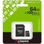 Kingston MicroSDXC 64GB Canvas Select Plus SDCS3/64GB – Hledejceny.cz