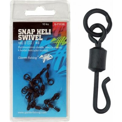 Giants Fishing Obratlík Swivel Snap Heli UK 4 vel.8 – Sleviste.cz