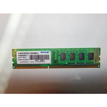 Patriot Signature Line DDR3 2GB 1333MHz CL9 PSD32G133381