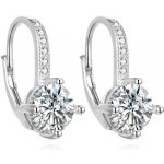 AGATO Půvabné stříbrné náušnice se zirkony AGUC3276 – Hledejceny.cz