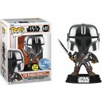 Funko Pop! 491 Star Wars The Mandalorian With Darksaber GITD Special Edition – Zboží Mobilmania