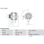 generátor BOSCH 0 986 040 350