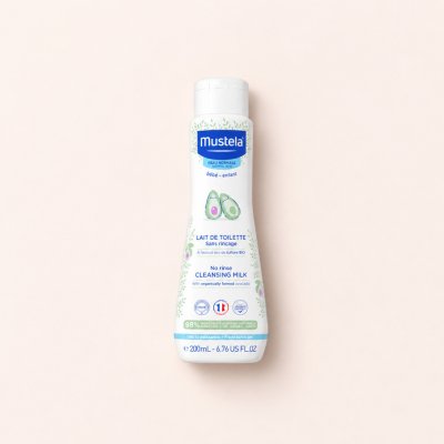 Mustela Bébé No Rinse Cleansing Milk čisticí tělové mléko pro dětskou pokožku od narození 200 ml – Zboží Mobilmania