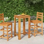 OMAXI 693091 Zahradní barový stůl 60 x 60 x 105 cm masivní akáciové dřevo – Hledejceny.cz