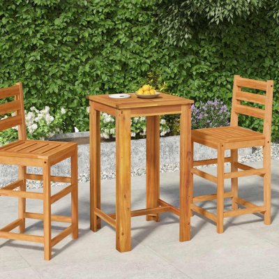 OMAXI 693091 Zahradní barový stůl 60 x 60 x 105 cm masivní akáciové dřevo – Hledejceny.cz