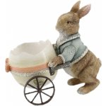 Dekorace králík s vozíkem ze skořápky 16*9*14 cm – Hledejceny.cz