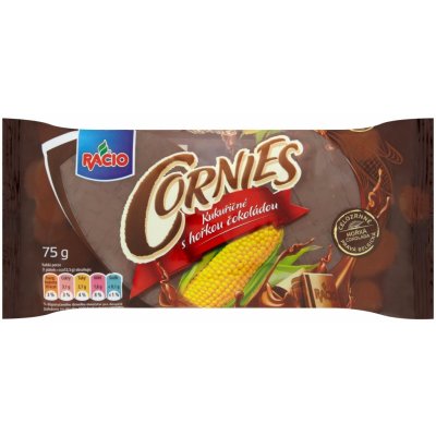Racio Cornies kukuřičné s hořkou čokoládou 75 g – Zboží Dáma