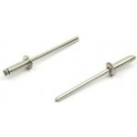 Trhací nýt DIN 7337 4 x 6 A2/A2 plochá hlava, nerez / balení 500 ks – Sleviste.cz