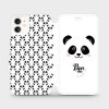 Pouzdro a kryt na mobilní telefon Apple Pouzdro Mobiwear parádní flip Apple iPhone 11 - M030P Panda Amálka