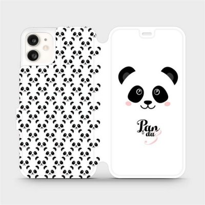 Pouzdro Mobiwear parádní flip Apple iPhone 11 - M030P Panda Amálka