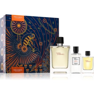 Hermès Terre d’Hermès EDT 100 ml + EDT 12,5 ml + balzám po holení 40 ml dárková sada – Hledejceny.cz