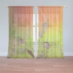 Sablio Záclony Odkvetlé pampelišky: 2ks 150x250cm – Hledejceny.cz