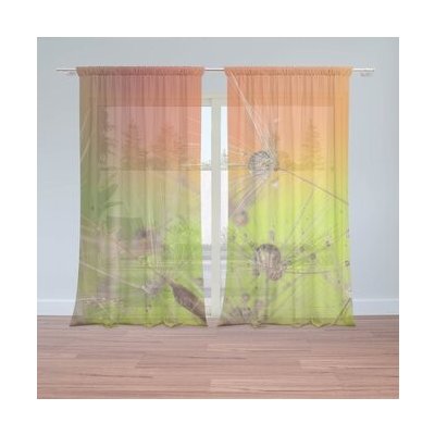 Sablio Záclony Odkvetlé pampelišky: 2ks 150x250cm – Hledejceny.cz