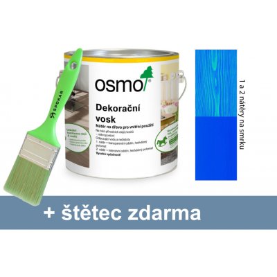 Osmo 3125 Dekorační vosk intenzivní 0,375 l Modrý – Sleviste.cz