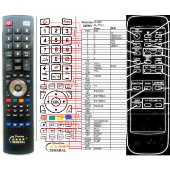 Dálkový ovladač General Sharp XL-515H