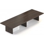 Rauman Jednací stůl Lineart 400 x 140 cm, jilm tmavý – Sleviste.cz