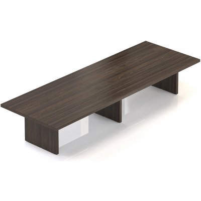Rauman Jednací stůl Lineart 400 x 140 cm, jilm tmavý – Sleviste.cz