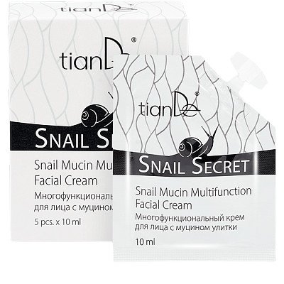 tianDe Snail Secret vícefunkční krém na obličej s mucinem hlemýžďů 5 x 10 ml – Zboží Mobilmania