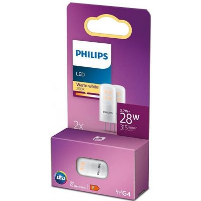 Philips SADA 2x LED žárovka G4/2,7W/12V 2700K P5084 – Zboží Živě