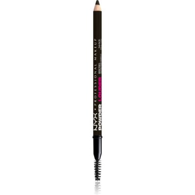 NYX Professional Makeup Powder Louder Brow Pencil dlouhotrvající pudrová tužka na obočí 09 Black 1,15 g – Sleviste.cz