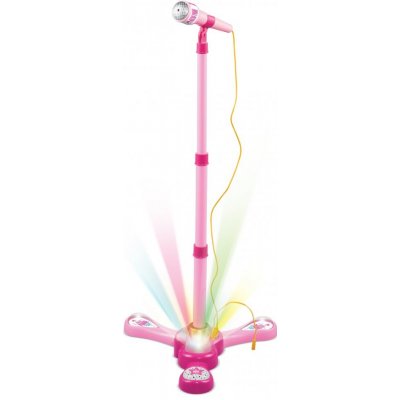 Mikrofon karaoke růžový na baterie – Zboží Mobilmania