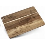 Delphin Krájecí prkénko s akátovým kaprem CarpBoard – Sleviste.cz