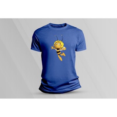 Sandratex dětské bavlněné tričko Včelka Mája., Královsky modrá – Zboží Mobilmania