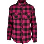 Ladies Turnup Checked Flanell shirt wildviolet/black – Zboží Dáma