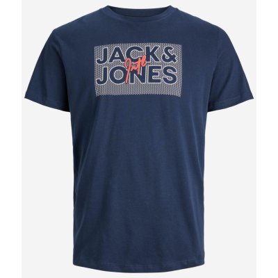 Jack & Jones pánské tričko Marius tmavě modré