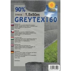 Doltak stínící síť Greytex160 90% 1,5 x 50 m šedá