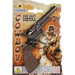 Alltoys revolver kovbojský stříbrný kovový – Hledejceny.cz