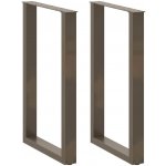 Omaxi 311665 Nohy barového stolu ve tvaru U 2 ks přírodní ocel 60 x 90-91 cm ocel – Zbozi.Blesk.cz