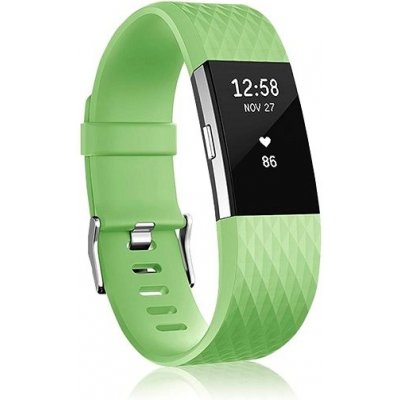 BStrap Silicone Diamond pro Fitbit Charge 2 green, velikost S STRFB0260 – Zbozi.Blesk.cz