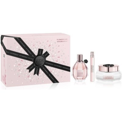Viktor & Rolf Flowerbomb dámská EDP 100 ml tělový krém 200 ml + miniaturka dámská EDP 10 ml – Zboží Mobilmania