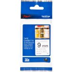Brother TZE-N221, černý tisk bílý podklad, ne8m x 9mm – Zboží Dáma