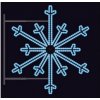 Vánoční osvětlení CITY SM-999128B Severní vločka 120x120 cm modrá