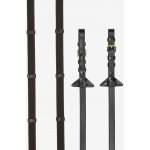 LeMieux Pogumované protiskluzové otěže Rubber Grip Continental Reins hnědá /Brass Drezurní – Hledejceny.cz