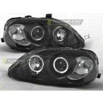 HONDA CIVIC 1999-01 PŘEDNÍ ČÍRÁ SVĚTLA ANGEL EYES BLACK – Hledejceny.cz