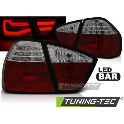 Zadní světla BMW E90 03.05-08.08 - červené/kouřové LED BAR – Hledejceny.cz