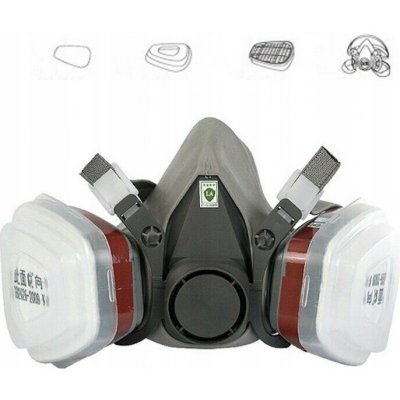 3M Polomaska Ochranná Maska Lakýrnická 6200 M – Hledejceny.cz